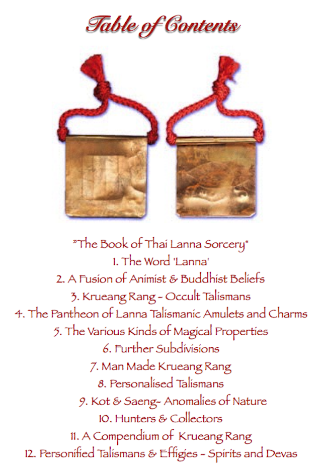 The Book of Thai Lanna Sorcery Contents 01