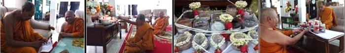 Empowerment Ceremony in the Uposatha at wat Laharn Yai
