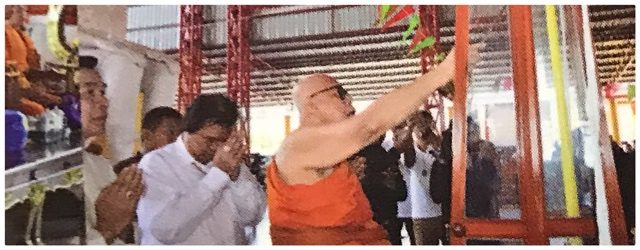 Buddha Abhiseka Rahu Ring Amulets Blessing at Wat Ballangk in Nakorn Rachasima